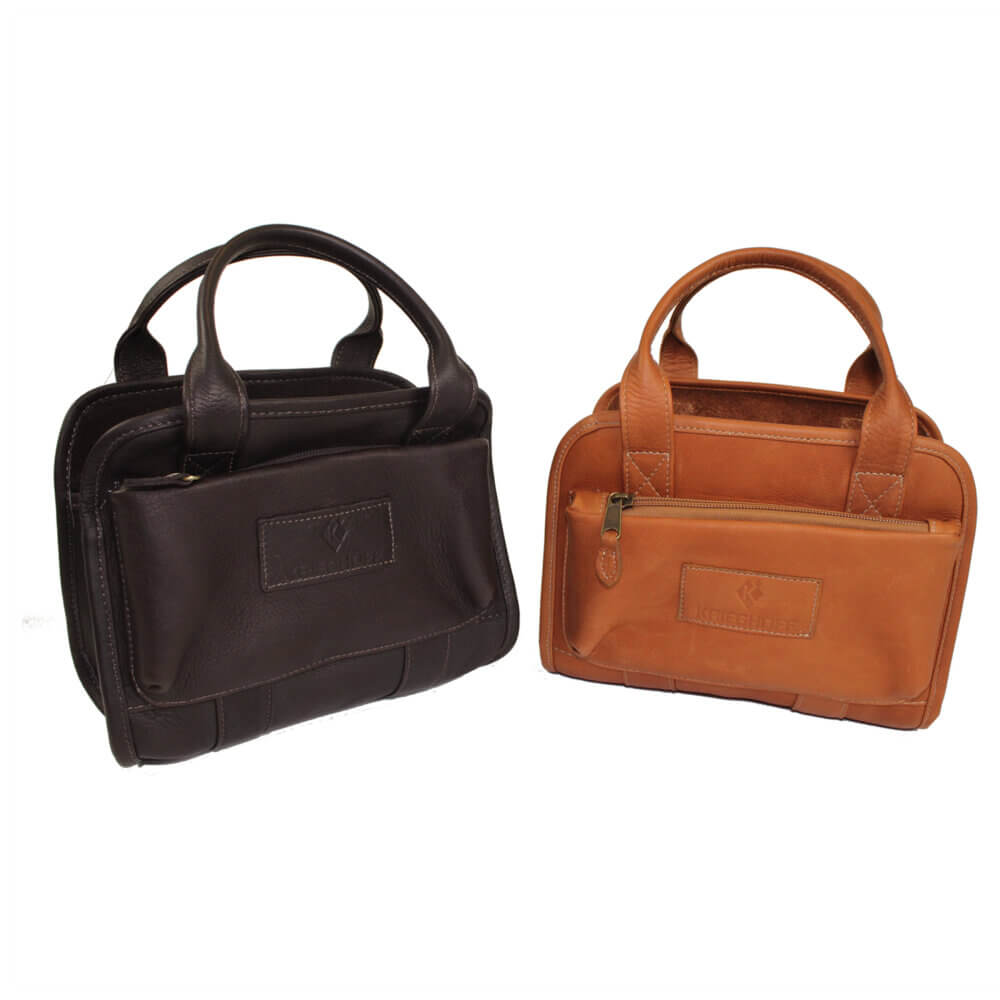 Leather 4 Box Carrier by Wild Hare, Two Colors