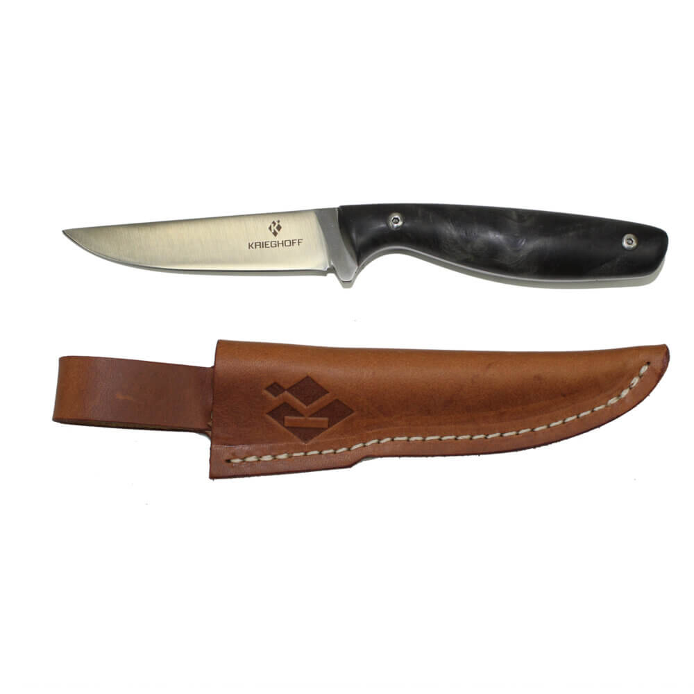 Krieghoff “Merlin” Hunting Knife by Otter, Stabilized Poplar Handle