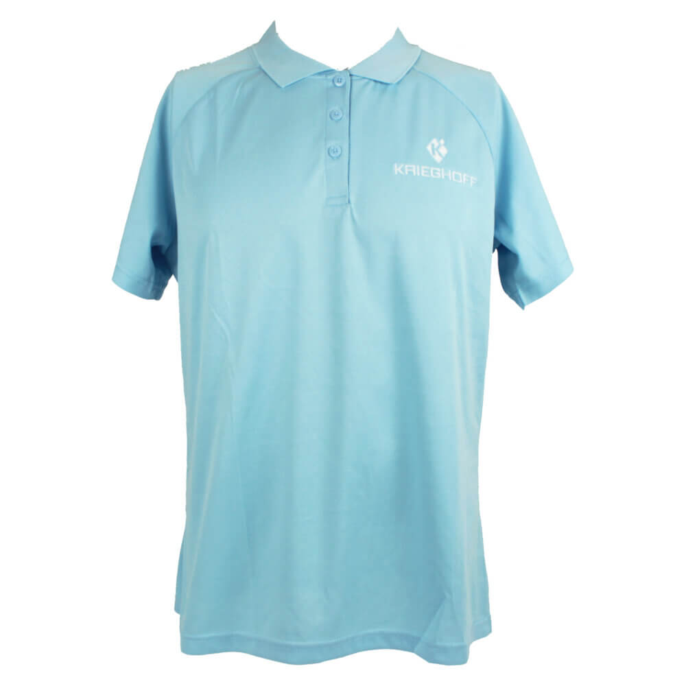 Krieghoff Ladies’ Performance Polo Shirt by Reebok, Light Blue – M and 2XL Only