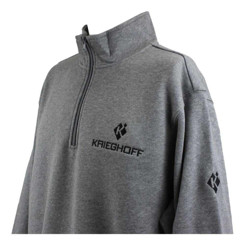 Krieghoff 1/4 Zip Sweatshirt, Dark Grey