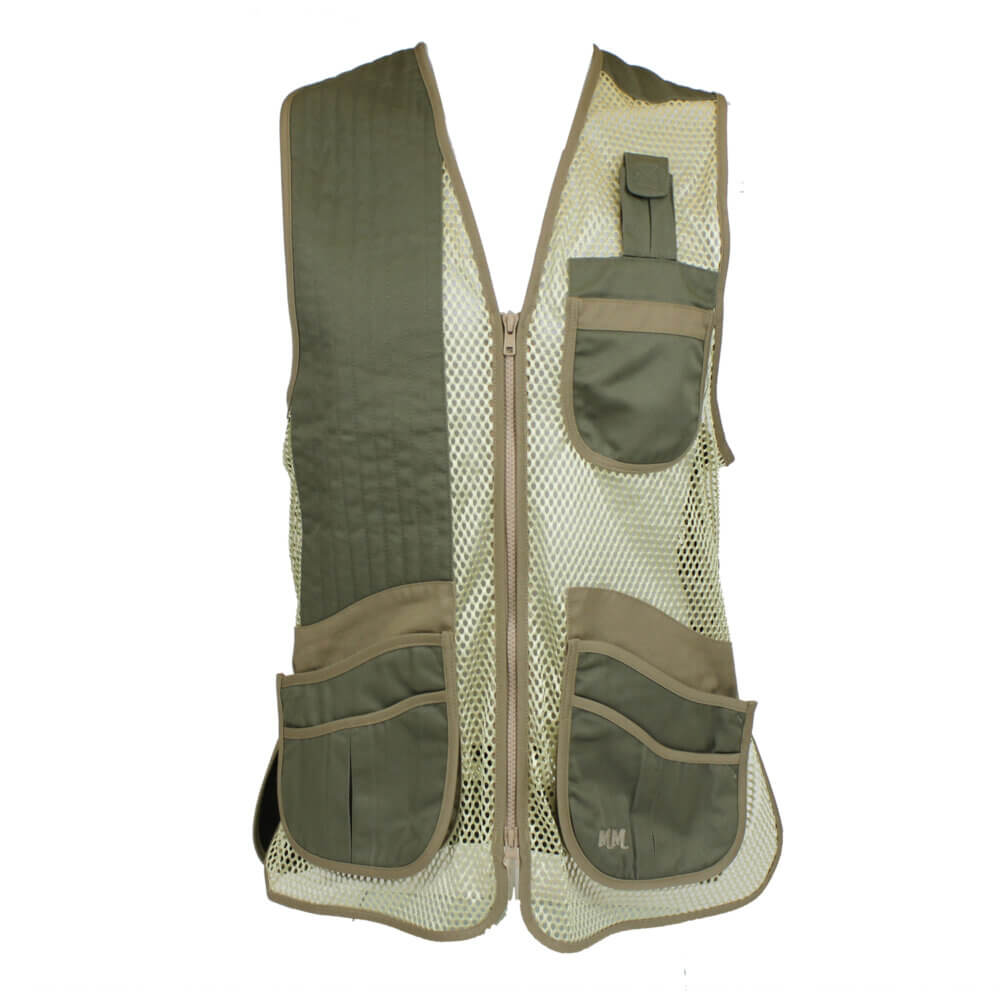 Krieghoff Ladies’ Mesh Vest by MizMac – Right Handed, Sage and Khaki – Medium & XL Only